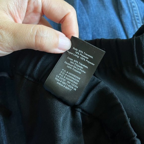 Aritzia Babaton New‎ Cohen Pant Black Japanese Fabric Dress Womens Size M - Picture 7 of 7